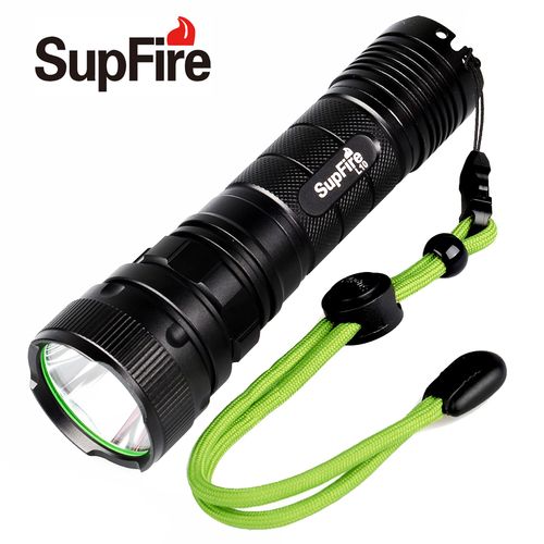 supfire神火l10强光手电筒500远射王26650超t6户外灯cree l2